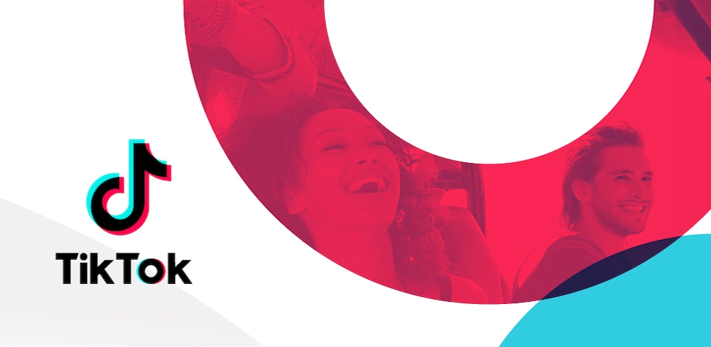 TikTok logo with witch and red bg